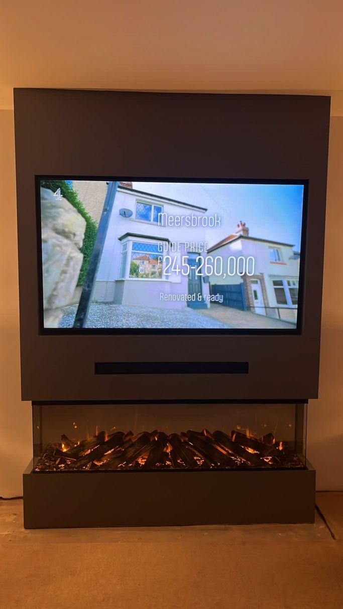 realistic electric fire, 1600 deluxe new forest