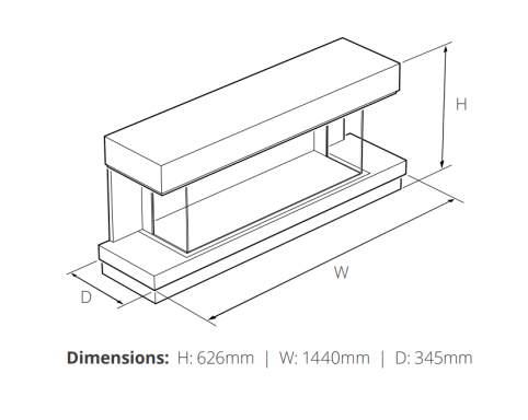 Dimensions for Flamerite E-fx payton suite