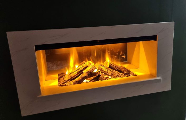 British Fires holbury suite on display