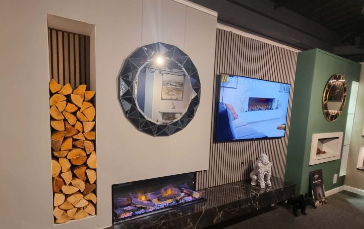media wall inspiration with Flamerite electric fire