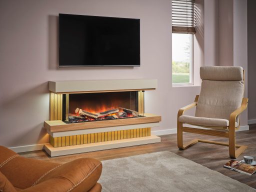 Flamerite E-FX Elara 1000 suite in a lounge with TV above it