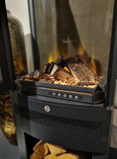 British Fires electric stove, Bramshaw close up image