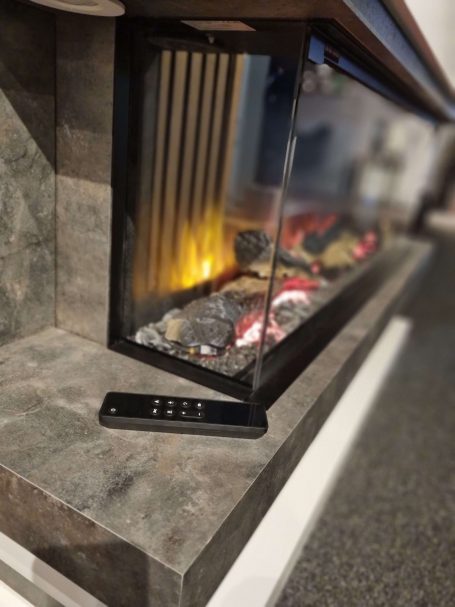 electric fire with remote