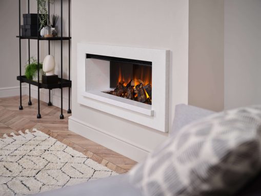 recessed electric fire suite