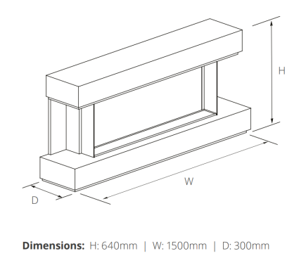 Flamerite E-FX Lazio suite dimensions