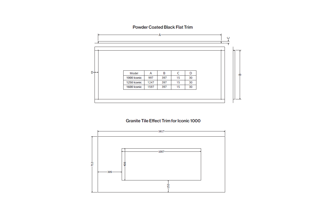 Technical drawing of a rectangular table with dimensions and specifications.