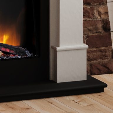 Close up view of the Europa electric fire suite
