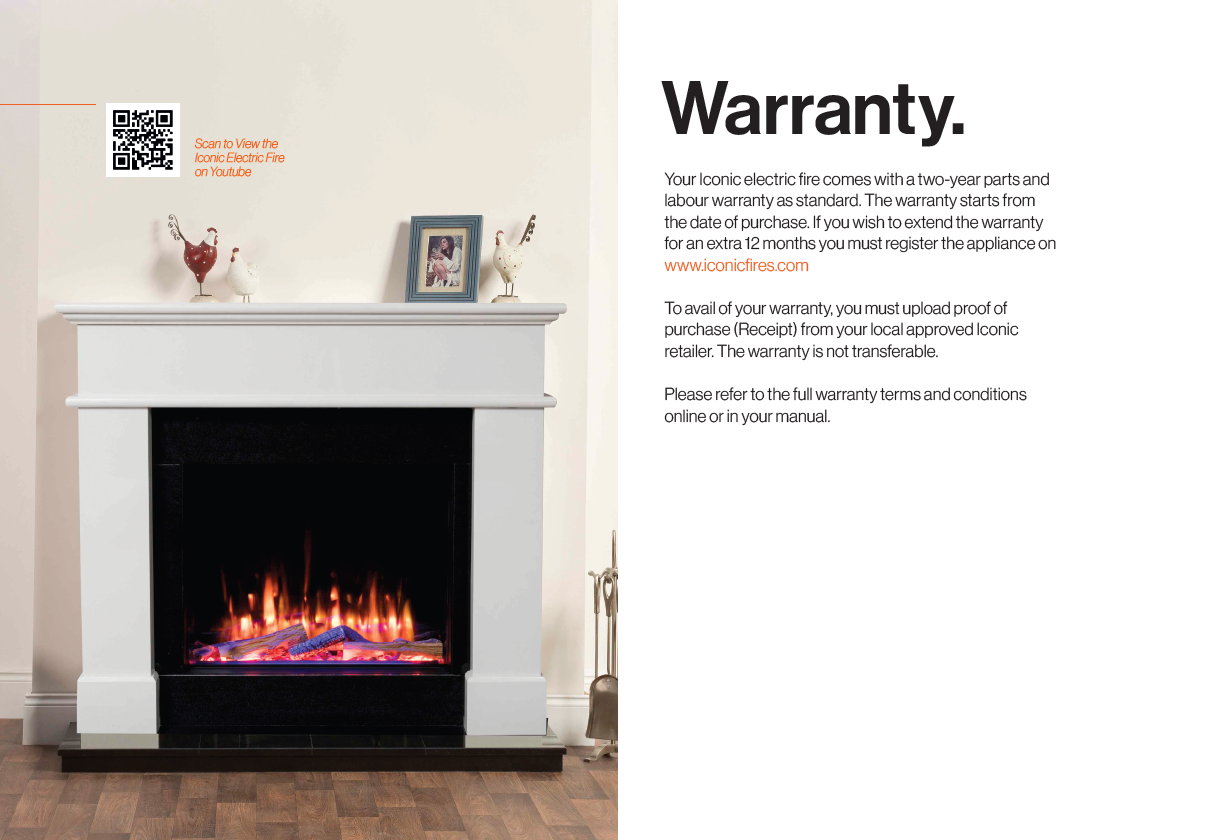 Modern fireplace, iconic fires